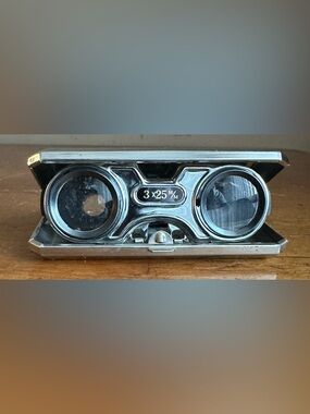 Vintage Stanley Folding Sport Glass 3x Green Compact Binoculars Made In Japan